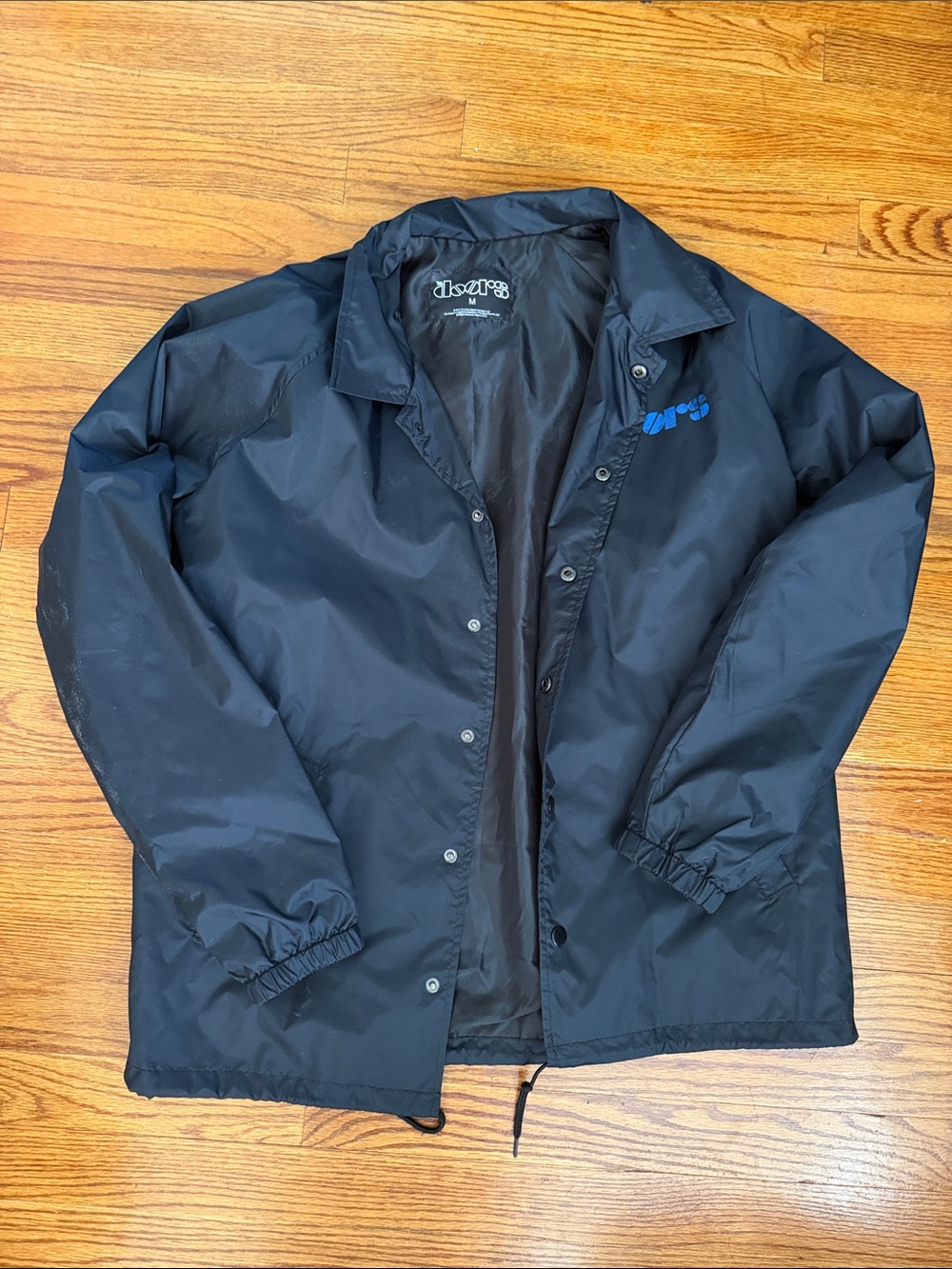 Black Coach Jacket - Midweight Men’s Coat the doors